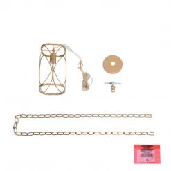 LNC Modern Gold Frame Pendant Light - 1 Light