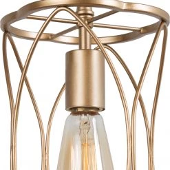LNC Modern Gold Frame Pendant Light - 1 Light