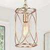 LNC Modern Gold Frame Pendant Light - 1 Light
