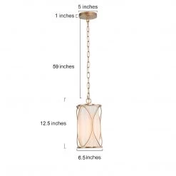 Hot Sale LNC Modern Gold Lantern Pendant Light