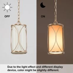 Hot Sale LNC Modern Gold Lantern Pendant Light