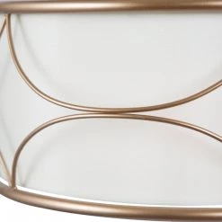 Modern Hot Sale LNC Vintage Gold Fabric Drum Chandelier - 3 Lights