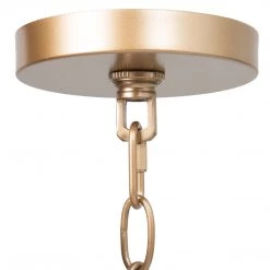Modern Hot Sale LNC Vintage Gold Fabric Drum Chandelier - 3 Lights