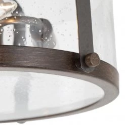 LNC Rustic Semi-flush Mount Light - 3 Lights