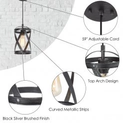 LNC Black Mini Modern Industrial Pendants