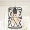 Hot Sale LNC Modern Antique Silver Mini Pendant Light