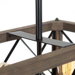 Google LNC Rectangle Chandelier, Industrial Farmhouse Chandelier Hot Sale