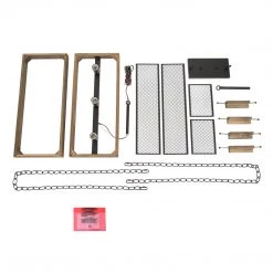 LNC Rectangle Chandelier, Kitchen Island Chandelier, Wood And Metal Chandelier-Clearance