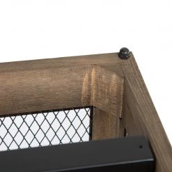 LNC Rectangle Chandelier, Kitchen Island Chandelier, Wood And Metal Chandelier-Clearance