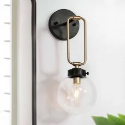 Hot Sale LNC Mini Glass Globe Wall Sconce - 1 Light