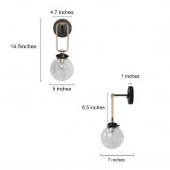 Hot Sale LNC Mini Glass Globe Wall Sconce - 1 Light