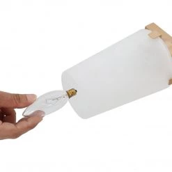 Hot Sale LNC Modern Gold Vanity Light With Glass Shades - 3 Lights