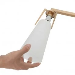 LNC Modern Gold Wall Lamp With Glass Shades - 3 Lights