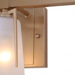 LNC Modern Gold Wall Lamp With Glass Shades - 3 Lights