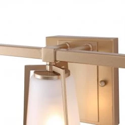 LNC Modern Gold Wall Lamp With Glass Shades - 3 Lights