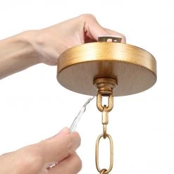 Google LNC Modern Antique Gold Pendant Light