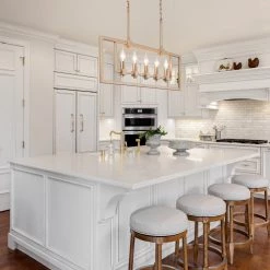 LNC Modern Gold Island Chandelier- 5 Lights