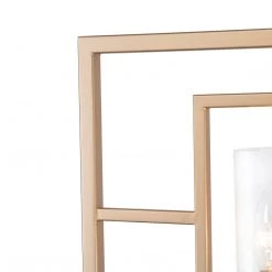 Modern Hot Sale LNC Gold Wide Kitchen Island Chandelier With Seeded Glass - 6 Lights