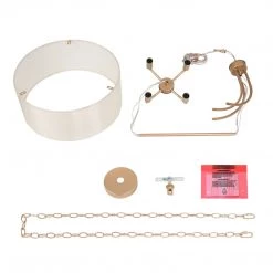 LNC Modern Gold Frame Chandelier - 4 Lights