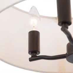 Lighting LNC Modern Chandelier, Cream Chandelier-Open Box