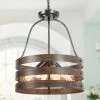 Hot Sale LNC Drum Mini Lantern Chandelier-4 Lights
