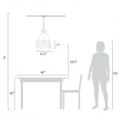 Hot Sale LNC Drum Mini Lantern Chandelier-4 Lights