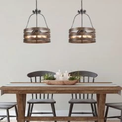 LNC Mini Lantern Chandelier, Rustic Chandelier-Open Box 16 LNC Mini Lantern Chandelier, Rustic Chandelier-Open Box