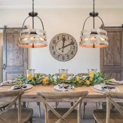 LNC Mini Lantern Pendant Light, Rustic Kitchen Island Pendant-Clearance