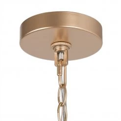 Modern LNC Gold Drum Pendant Light, Metal Drum Light