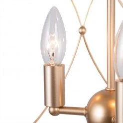 Modern LNC Gold Drum Pendant Light, Metal Drum Light