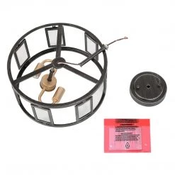 Hot Sale LNC Modern Semi Flush Ceiling Light, Black