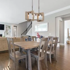 LNC Rectangle Farmhouse Kitchen Island Chandelier-4 Lights Hot Sale