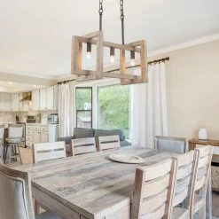 Lighting LNC Rectangle Chandelier, Mini Chandelier-Clearance