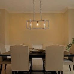 Lighting LNC Rectangle Chandelier, Mini Chandelier-Clearance