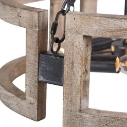 LNC Farmhouse Drum Chandelier-Clearance