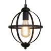 LNC Black Globe Pendant Light 2 LNC Black Globe Pendant Light