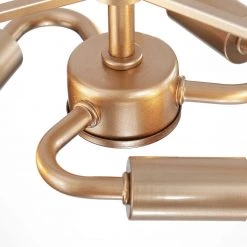 LNC Modern Gold Crystal Drum Chandelier-3 Lights 14 LNC Modern Gold Crystal Drum Chandelier-3 Lights