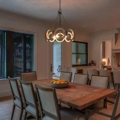 Google LNC Farmhouse Circle Chandelier -4 Lights Hot Sale