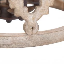 LNC Farmhouse Wood Lantern Light Open Box