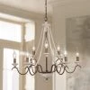 LNC Antiqued Country Rustic Chandelier-Open Box Lighting