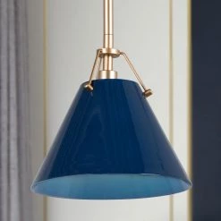 Hot Sale LNC Modern Pendant Light, Navy Blue Pendant Light