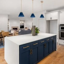 Hot Sale LNC Modern Pendant Light, Navy Blue Pendant Light