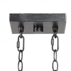 LNC Modern Island Chandelier, Black Wide Chandelier-Clearance Lighting