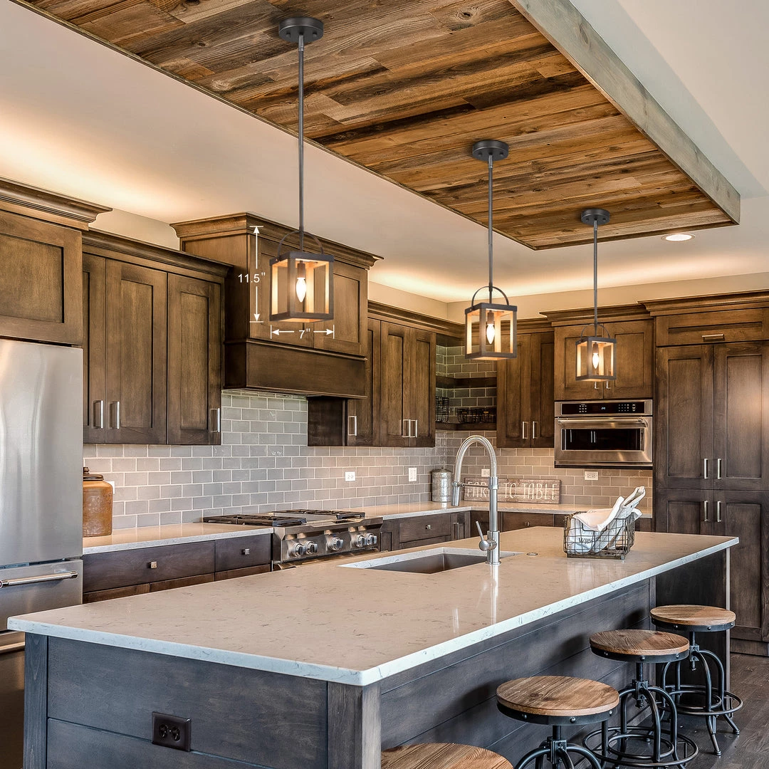 LNC Box Pendant Light, Wood And Metal Pendant Light Hot Sale 6 LNC Box Pendant Light, Wood And Metal Pendant Light Hot Sale