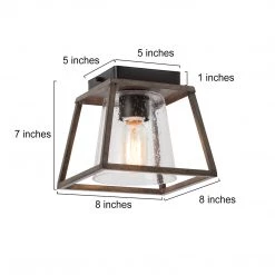 LNC Rustic Flush Mount Ceiling Light 13 LNC Rustic Flush Mount Ceiling Light