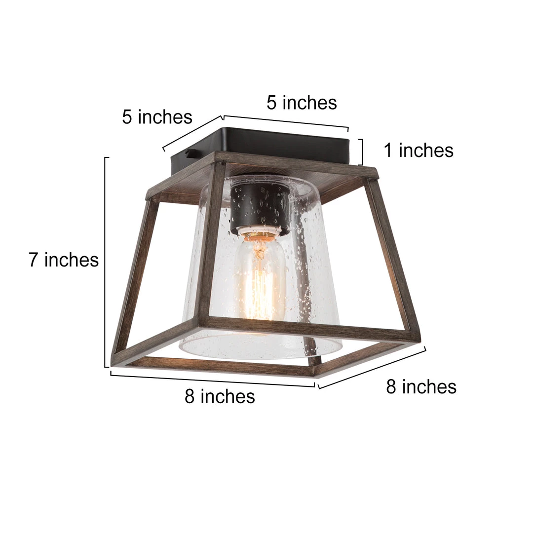 LNC Rustic Flush Mount Ceiling Light 7 LNC Rustic Flush Mount Ceiling Light