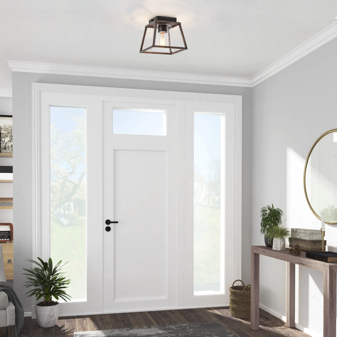 LNC Rustic Flush Mount Ceiling Light 4 LNC Rustic Flush Mount Ceiling Light