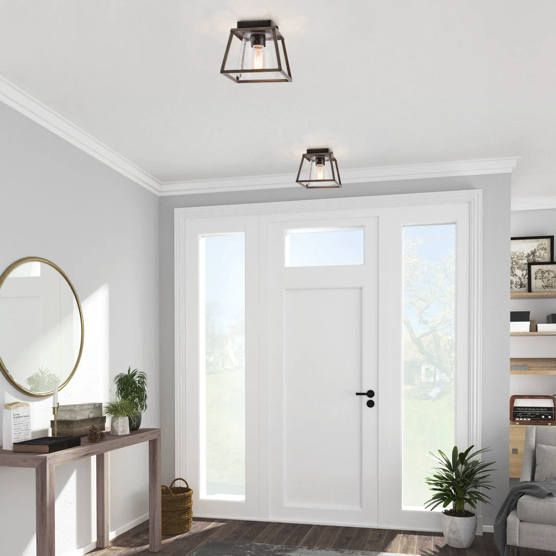 LNC Rustic Flush Mount Ceiling Light 5 LNC Rustic Flush Mount Ceiling Light