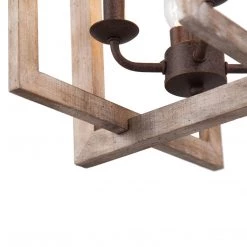 Google Hot Sale LNC Rustic Island Lantern Chandelier-4 Lights