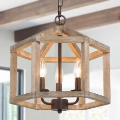 Hot Sale LNC Farmhouse Kitchen Island Lantern-3 Lights